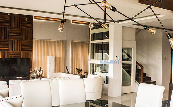 kalea螺杆家用电梯靠墙安装案例图