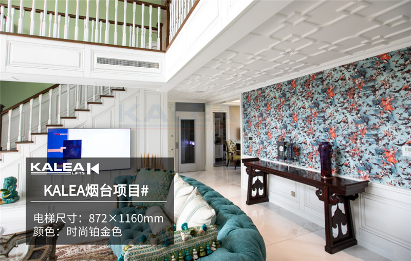 家用电梯楼梯旁边