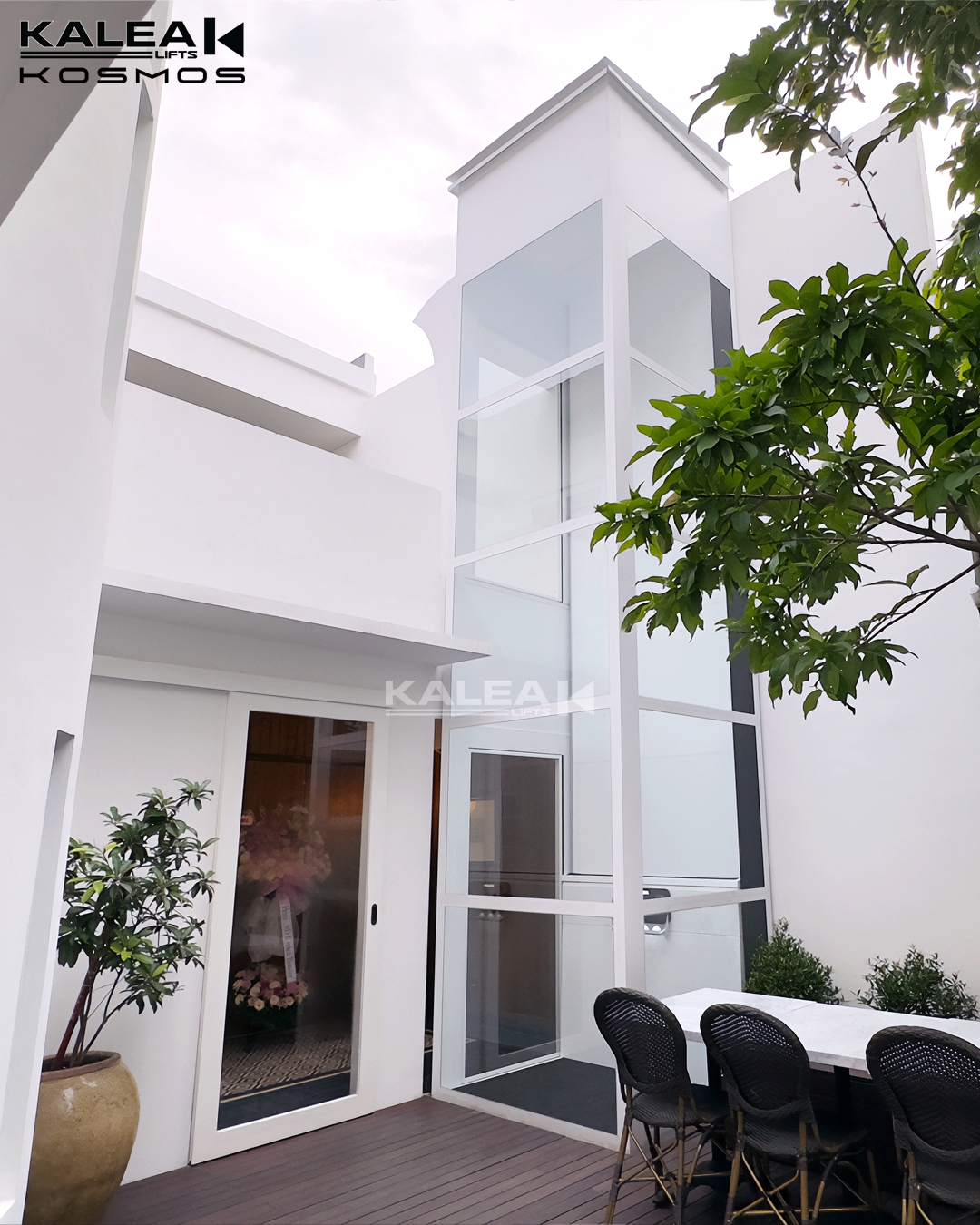 卡尼亚家用电梯K60印尼雅加达室外加装案例